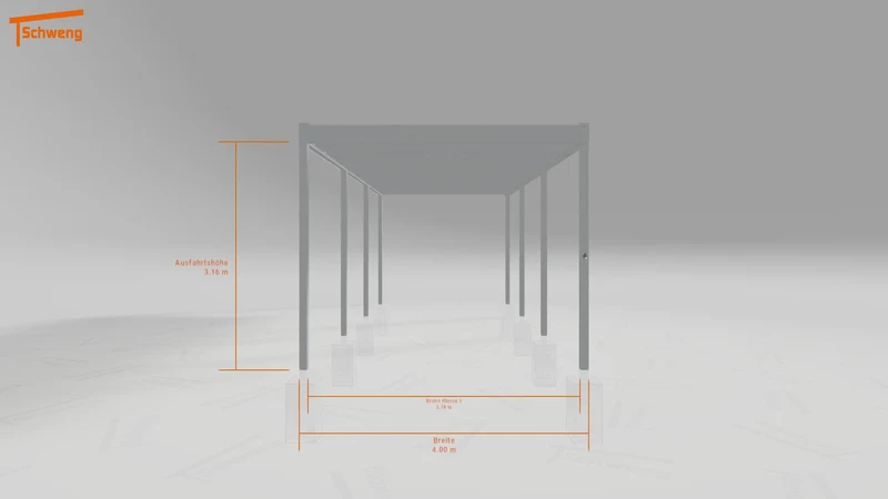 #DE Schweng Flachdachcarport C600+ (ID v47wr7)