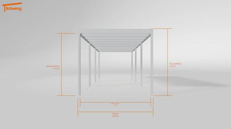 #DE Schweng Flachdachcarport C600 (ID pbpyjq)