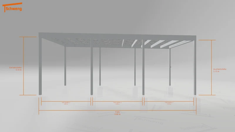 #DE Schweng Flachdachcarport C600 (ID pbpyjq)