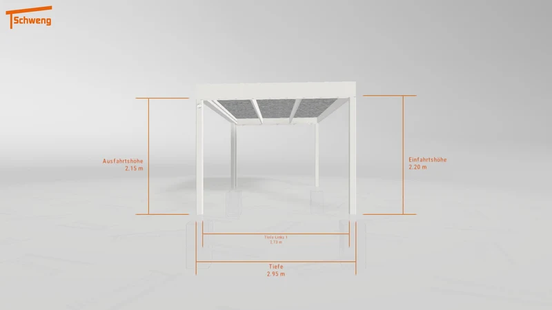 #DE Schweng Flachdachcarport C600 (ID 77bkk7)