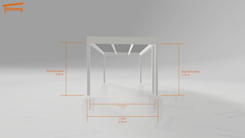 #DE Schweng Flachdachcarport C600 (ID 77bkk7)