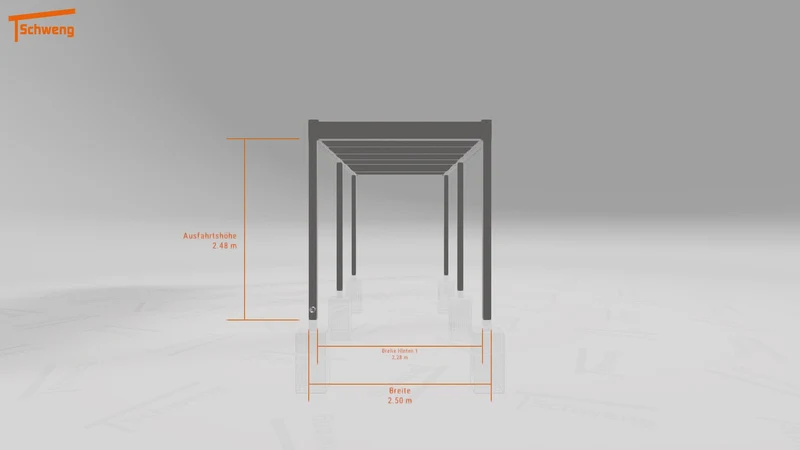 #DE Schweng Flachdachcarport C600+ (ID jj84bn) #MTG
