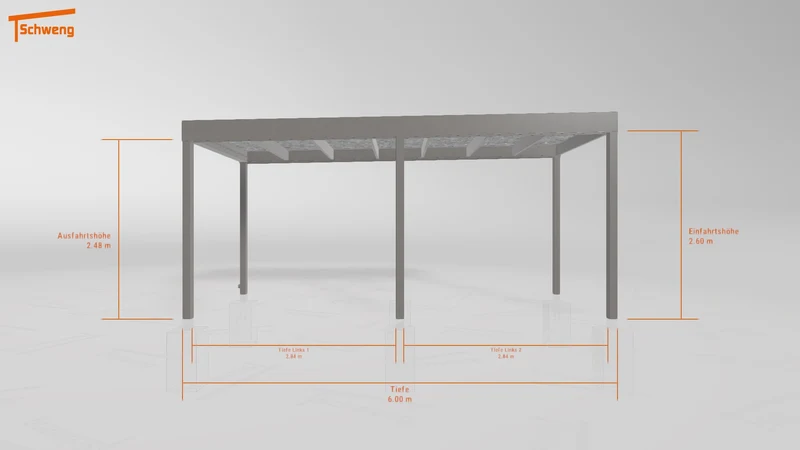 #DE Schweng Flachdachcarport C600+ (ID jj84bn) #MTG