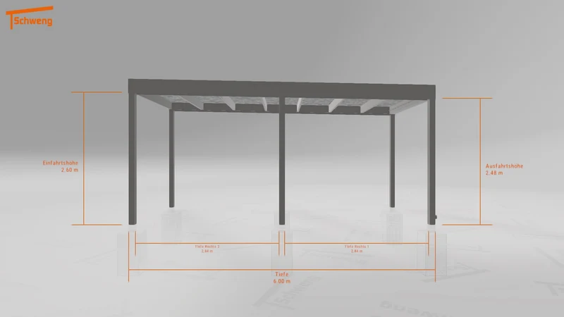 #DE Schweng Flachdachcarport C600+ (ID jj84bn) #MTG