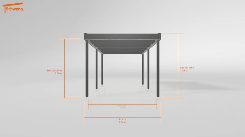 #DE Schweng Flachdachcarport C600 (ID ygjvwr)