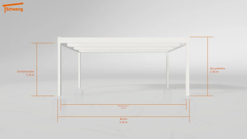 #DE Schweng Flachdachcarport C600 (ID 5mzvbq)