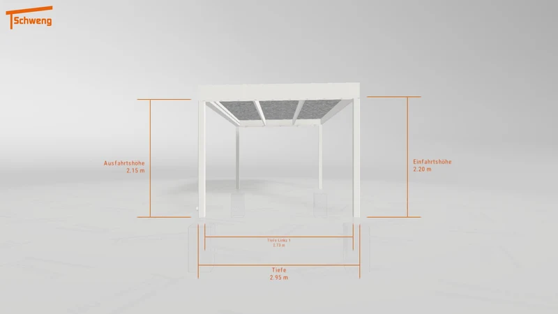 #DE Schweng Flachdachcarport C600 (ID 5mzvbq)