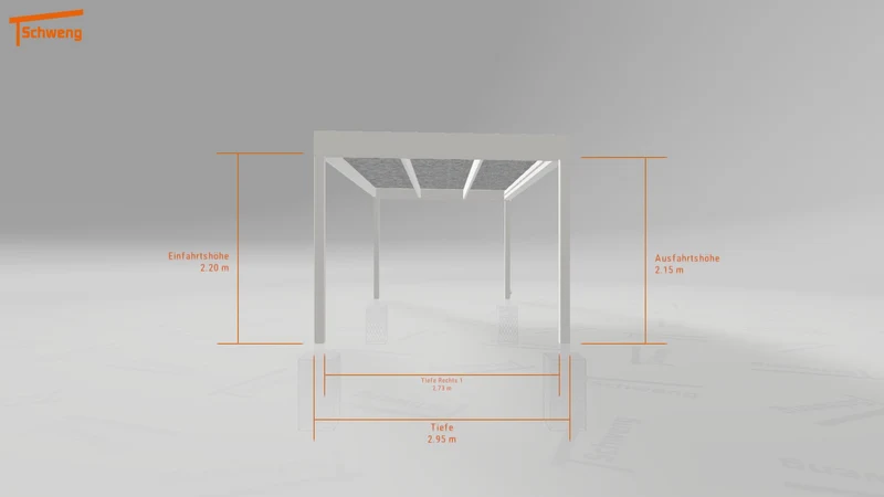 #DE Schweng Flachdachcarport C600 (ID 5mzvbq)