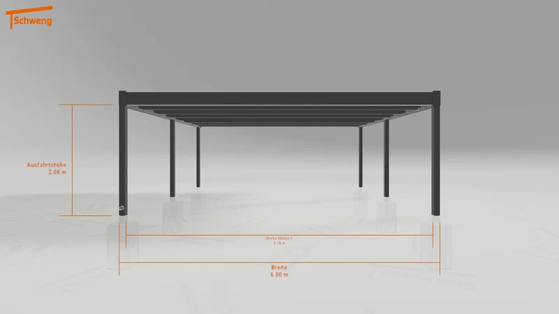 #DE Schweng Flachdachcarport C600+ (ID ygj99p) #MTG