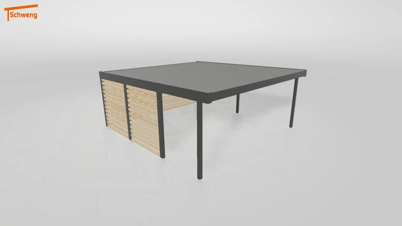 #DE Schweng Flachdachcarport C600+ (ID ygjb27) #MTG