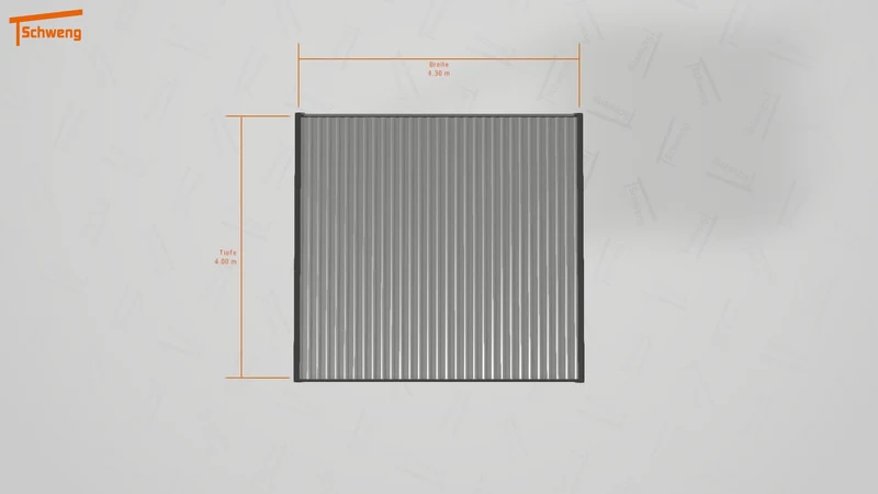 #DE Schweng Flachdachcarport C600 (ID n5mrng)