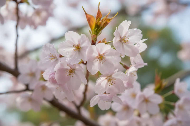 Frühe Zierkirsche 'Accolade' / Prunus subhirtella 'Accolade'
