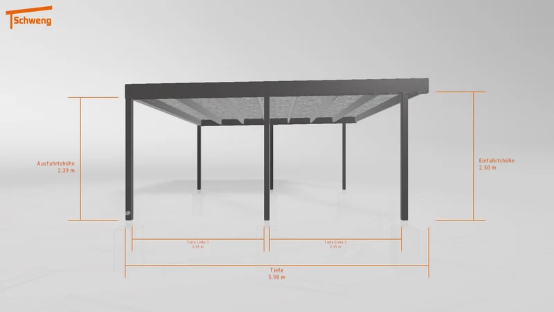 #DE Schweng Flachdachcarport C600 (ID w3xknb) #MTG