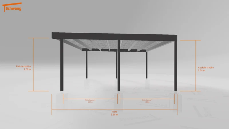 #DE Schweng Flachdachcarport C600 (ID w3xknb) #MTG