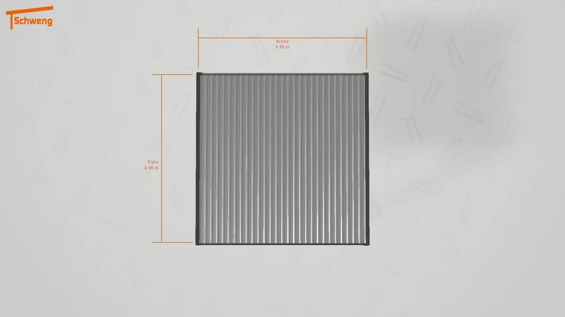 #DE Schweng Flachdachcarport C600 (ID ygj9dz)