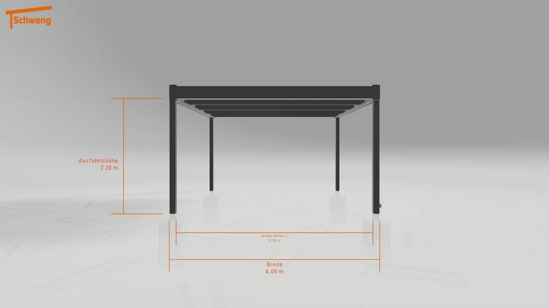 #DE Schweng Flachdachcarport C600 (ID bkpmym)