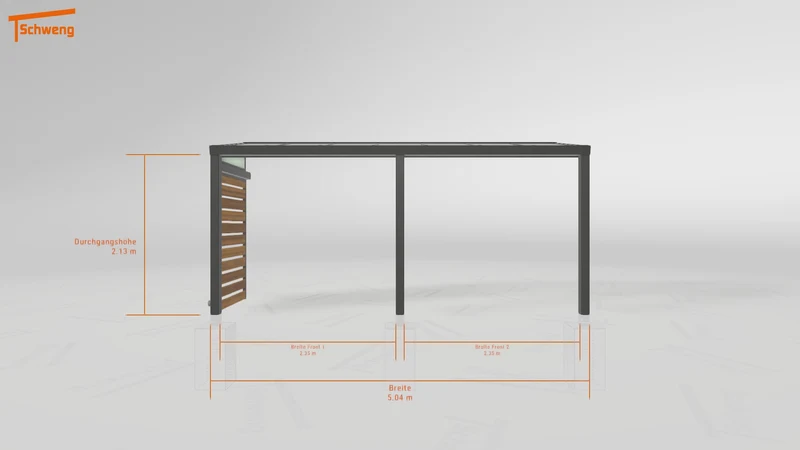 #DE Schweng Terrassenüberdachung S350 (ID rjnmvp)