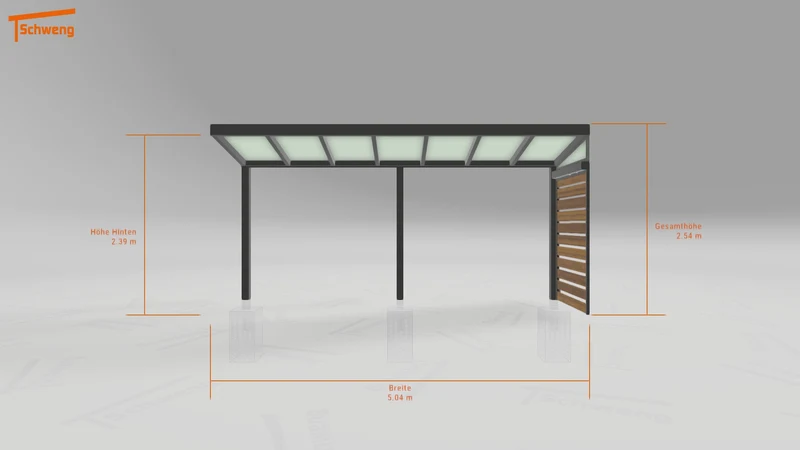 #DE Schweng Terrassenüberdachung S350 (ID rjnmvp)