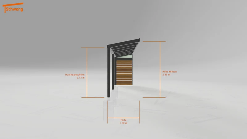 #DE Schweng Terrassenüberdachung S350 (ID rjnmvp)