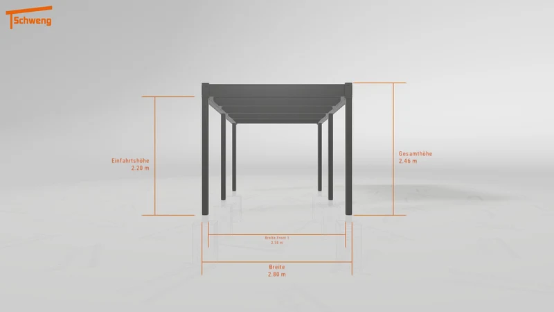 #DE Schweng Flachdachcarport C600 (ID 85pg8r)