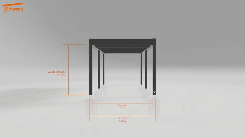 #DE Schweng Flachdachcarport C600 (ID 85pg8r)