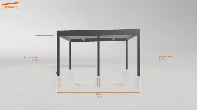 #DE Schweng Flachdachcarport C600 (ID 85pg8r)