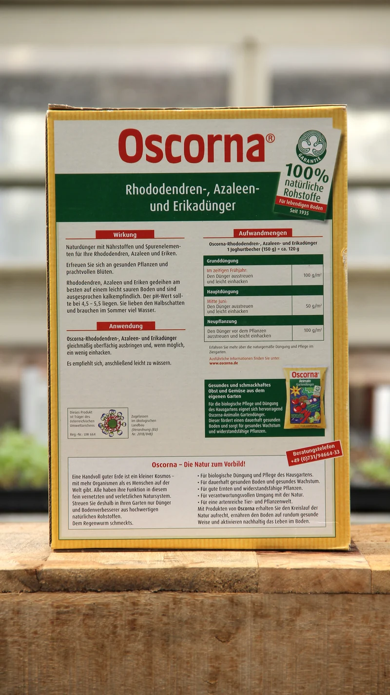 Oscorna | Rhododendren-, Azaleen- und Erikadünger Naturdünger 2.5 kg