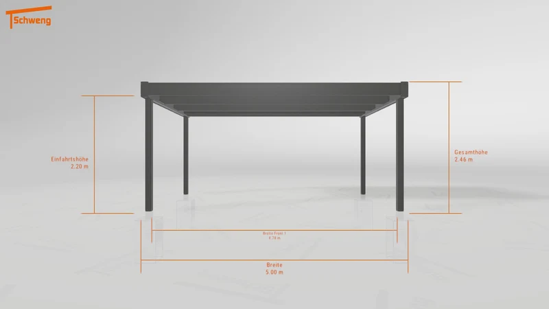 #DE Schweng Flachdachcarport C600 (ID x78p29)