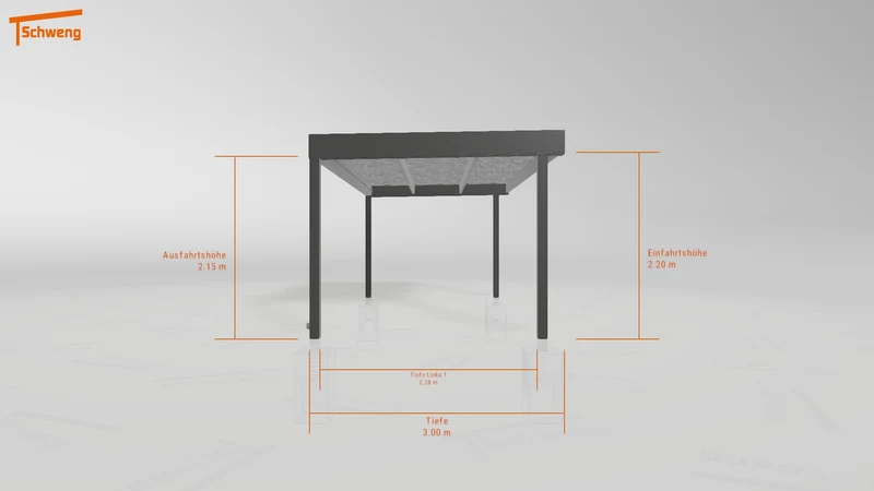 #DE Schweng Flachdachcarport C600 (ID x78p29)