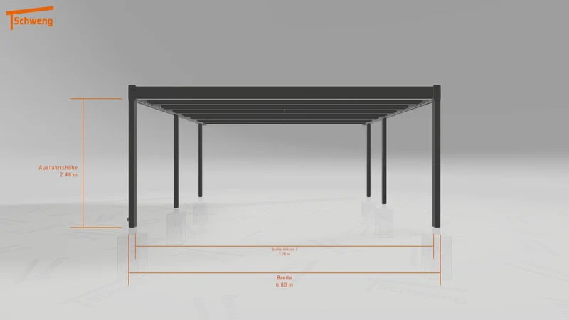 #DE Schweng Flachdachcarport C600+ (ID 42w7pd) #MTG