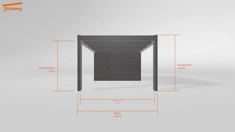 #AT Schweng Flachdachcarport C600 (ID rjn8mg)