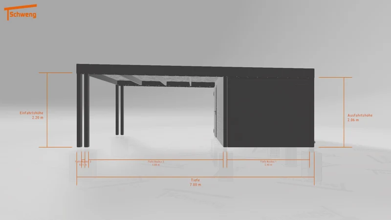 #AT Schweng Flachdachcarport C600 (ID rjn8mg)