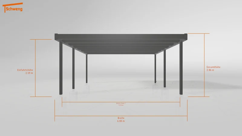 #DE Schweng Flachdachcarport C600+ (ID v47mnn) #MTG