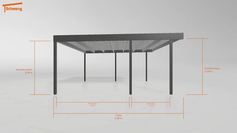 #DE Schweng Flachdachcarport C600+ (ID v47mnn) #MTG