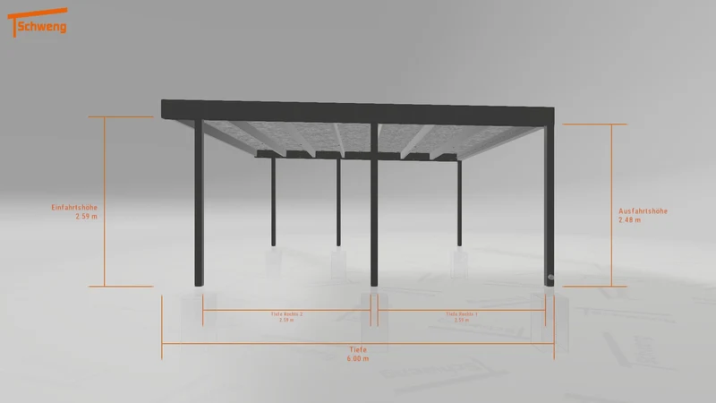 #DE Schweng Flachdachcarport C600+ (ID v47mnn) #MTG