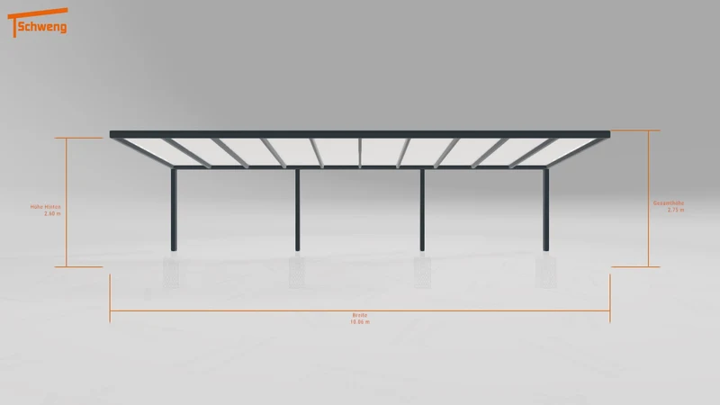 #DE Schweng Pultdachcarport S350 (ID zbwpj7)