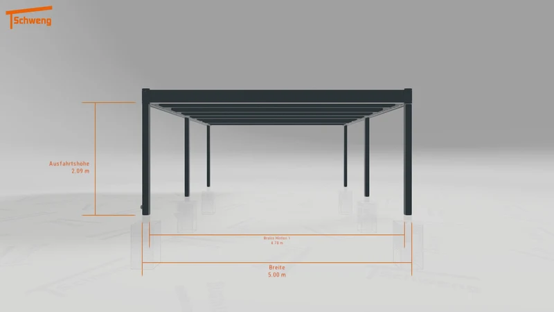 #DE Schweng Flachdachcarport C600 (ID qdv5jy) #MTG