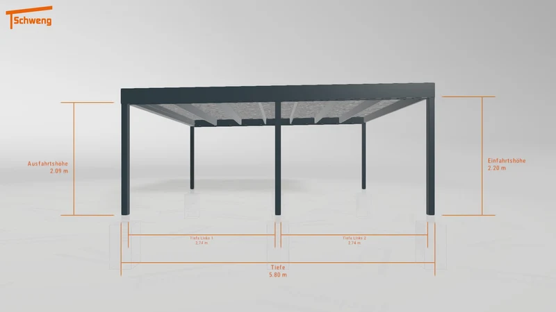 #DE Schweng Flachdachcarport C600 (ID qdv5jy) #MTG