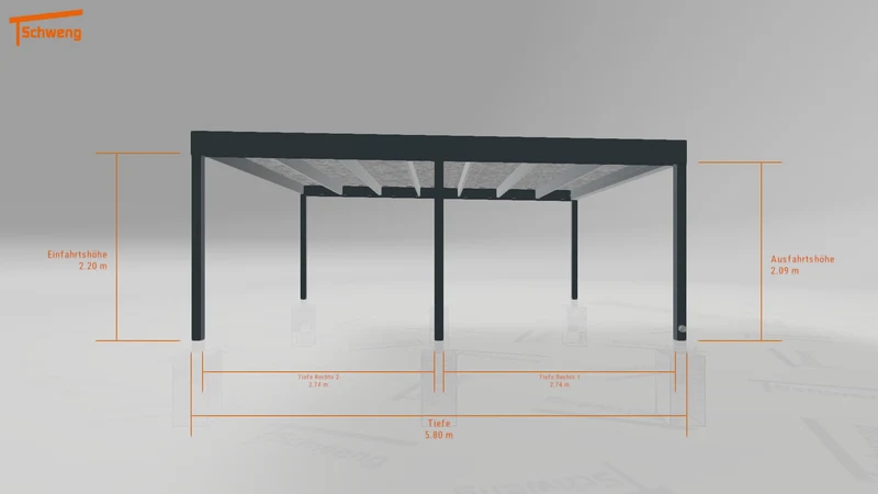 #DE Schweng Flachdachcarport C600 (ID qdv5jy) #MTG
