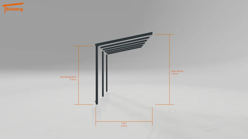 #AT Schweng Pultdachcarport S350 (ID pbpy8b) #MTG