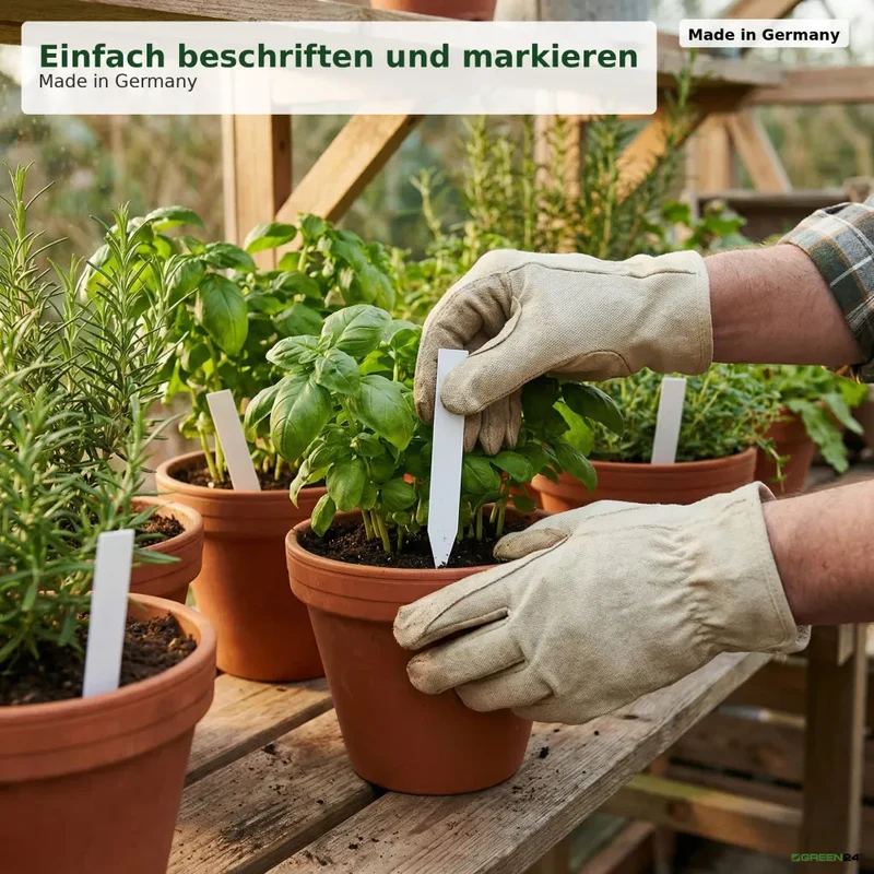 Weiße Stecketiketten – Größen und Packungen