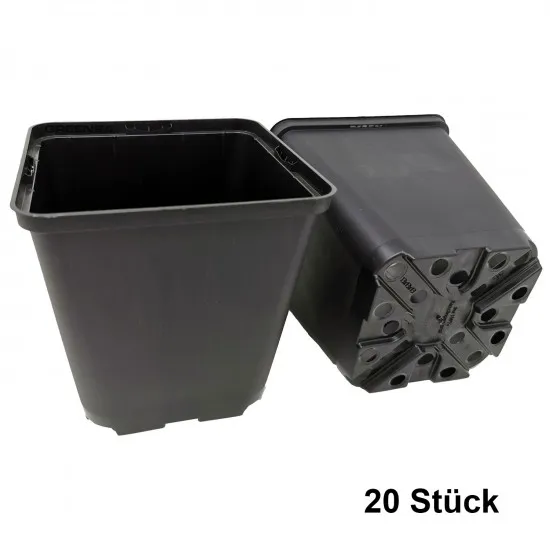 Vierkant-Anzuchttöpfe aus PP – 5 Größen, 6 Packungen