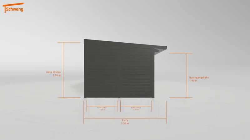 #DE Schweng Pultdachcarport S400 (ID 2q8ymd)