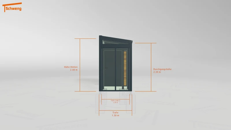 #DE Schweng Terrassenüberdachung S350 (ID jj844n)