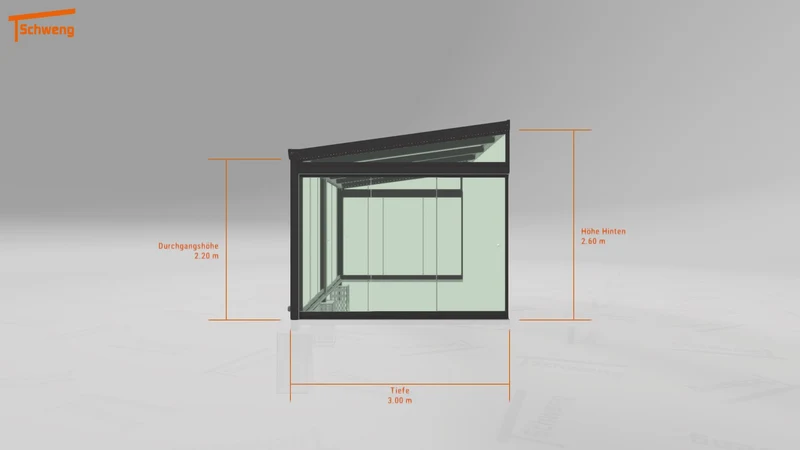 #DE Schweng Terrassenüberdachung S400 (ID 85p22d)