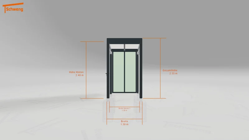 #DE Schweng Terrassenüberdachung S350 (ID 77bjj2)