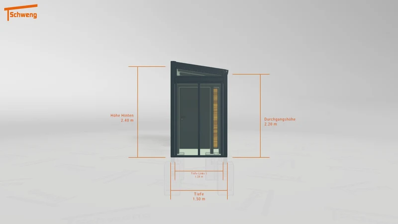 #DE Schweng Terrassenüberdachung S350 (ID 77bjj2)