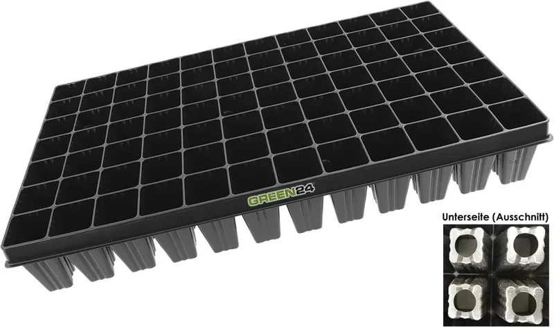 G24 Anzuchtplatte QP D 84T/8 eckig, extra hoch – 84 Zellen