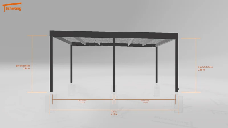 #DE Schweng Flachdachcarport C600 (ID g75248) #MTG