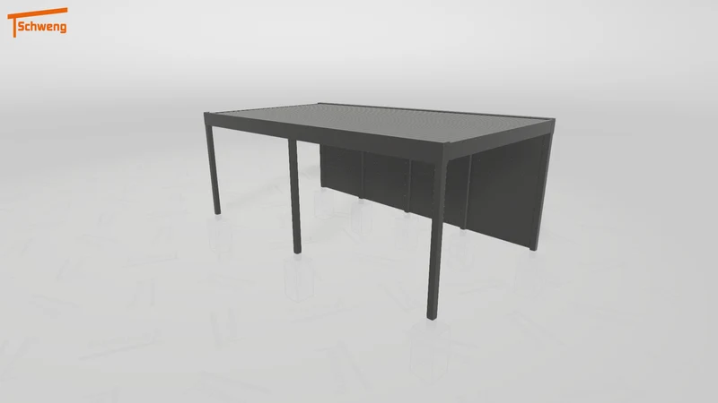 #DE Schweng Flachdachcarport C600 (ID bkp4wb)